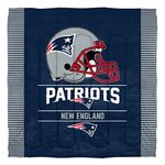 Northwest NFL New England Patriots Comforter and Sham Set, Full/Queen, Draft