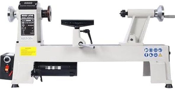 Wood Lathe Machine, 12 x 18 inch, 3/4 HP Motor, Variable Speed 650-3800 RPM, Benchtop Model