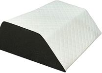 Xtra-Comfort Leg Elevation Foam Pillow - Wedge Elevator Support Cushion for Sleeping, Swelling - Elevated Prop Up Position, Back Pain, Foot Rest,Black White