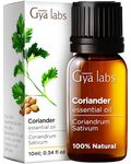 Gya Labs Coriander Essential Oil Diffuser - Coriander Oil for Skin - Coriander Essential Oil for Aromatherapy, Skincare, Massages & Candles - Sweet, Spicy Scent for DIY - 100% Natural (10ml)
