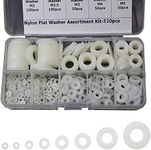 Yakamoz Nylon Washers, 520Pcs White