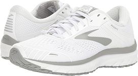 Brooks Women's Adrenaline GTS 18 White/White/Grey 10 B US