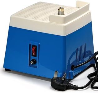 Bulipu Portable DIY Glass Grinder 220V Electric Stained Glass Diamond Automatic Art Grinding Tool, Blue