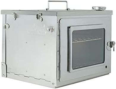 Winnerwell Fastfold Oven | Portable Camp Oven for Wood Burning Stoves and Camp Stoves | Food Grade Stainless Steel | Folds Flat for Compact Storage