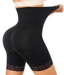 Gotoly Women Tummy Control Shapewear High Waist Butt Lifter Panties Body Shaper Shorts Under Dress Thigh Slimmer Underwear Black