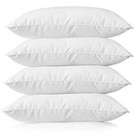 DESIRED DECOR Down Alternative Microfiber Pillows for Sleeping 20"x30" Inch / 51 cm x 76 cm (White, Set of 4 pcs Pillows)