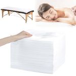 BREENHILL 60 Pieces Disposable Massage Sheets Covers Thick Non-Woven Bed Sheets Waterproof and Oil Proof Massage Table Sheets for Spa Club Beauty Salon Hotels Tattoo Lash Bed, 80cm x 180cm