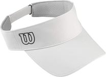 Wilson Unisex Visor, ULTRALIGHT VISOR, Polyester/Spandex, White, One Size, WRA797703