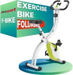 Ultrasport F-Bike Folding Exercise Bike 286 lbs Capacity, Extra Silent with Relax Foam Seat I Exercise Bikes for Home Use, Exercise Bike Foldable, Indoor Bike (Green)