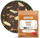 HANDPICK, Premium Chai Tea Loose Leaf (340g/12oz) | Blend Of Black Tea - Masala Chai Tea With Cinnamon, Cardamom, Cloves & Black Pepper | Resealable Ziplock Pouch