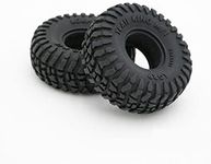 Little Guy Racing Trail King M/T 1.0" Inch Tires Compatible with 1/24 RC Axial SCX24, RGT, Element, Enduro, URUAV (2 Tires per Order)