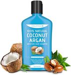 OAUSTAR Coconut Shampoo, 380ml- With Coconut Oil, Shea Butter, Argan Oil- Nourishing, Hydrate, Detangle, Moisturize- For Curls, Dry, Frizz Hair (Natural)