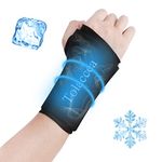 Tolaccea Wrist Ice Pack & Heating Pad Microwavable Hot & Cold Therapy Wrist Brace for Pain Relief of Carpal Tunnel, Rheumatoid Arthritis, Tendonitis, Sports Injuries, Swelling, Bruises & Sprains