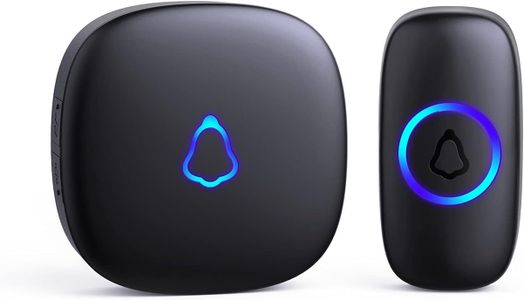 SECRUI Wireless Doorbell – Waterproof, Long Range, 58 Chimes, Black