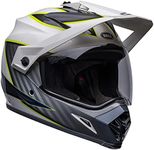 Bell MX-9 Adventure MIPS Helmet (Dalton Gloss White/Hi-Viz Yellow - Large)