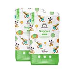 Amazon Brand - Mama Bear Disney Ultra Dry Nappies, Size 4+ (9-15 kg), 160 Count (2 Packs of 80), White, Monthly Pack