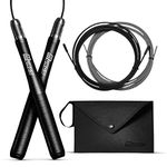 Murgs Skipping Ropes for Adults | 10ft Skipping Rope - Adjustable Jump Rope with 2.5mm Cable | Skipping Rope for Kids & Adults | Jumping Rope with Ball Bearing Aluminium Handles | Boxing Skipping Rope