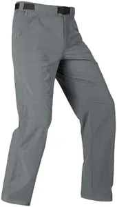 FREE SOLDIER Men's Outdoor Cargo Hiking Pants with Belt Lightweight Waterproof Quick Dry Tactical Pants Nylon Spandex (Dark Gray 34W/30L)