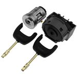 YINETTECH Ignition Switch and Barrel Lock Cylinder with 2 Keys Compatible with Ford Transit MK7