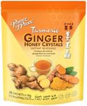 Prince of Peace Instant Ginger Honey Crystals w/ Turmeric, 25 Sachets – Instant Hot or Cold Beverage – Easy to Brew Ginger and Honey Tea, Caffeine and Gluten Free