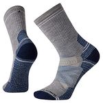 Smartwool Hike Full Cushion Crew Socks, Light Gray, Large