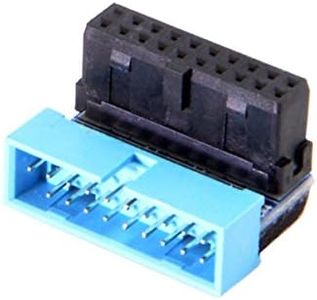 USB 3.0 20pin Male to Female Extension Adapter Down Angled 90 Degree for Motherboard Mainboard
