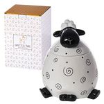 SPOTTED DOG GIFT COMPANY Sheep Cookie Jar with Lid, Ceramic Biscuit Barrel, Large Food Storage Container, Cute Novelty Sheep Gifts for Animal Lovers Women Men (2.15L)