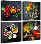 Kitchen Wall Decor Colorful Spices 