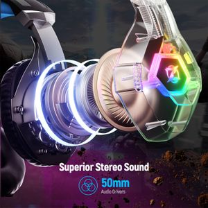 Stereo Gaming Headset with RGB Lighting and Microphone