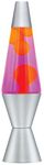 Lava The Original 14.5-Inch Silver Base Lamp with Yellow Wax in Purple Liquid