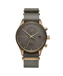 MVMT Voyager Qtz Multifunction Sage Green Round Dial Men's Watch|Sage Green Leather Material|Green Color Band - D-MV01-BROGR