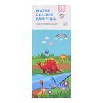 Sassyvilla water painting colouring books for Kids Party return gifts Activity Coloring Dianosaurs theme Books Watercolor with 1 Paint Brush 20 Sheets 2-5 Years Old Enhance Kids Creativity