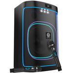 DIGIMORE 480W Party Speaker w Dual UHF Wireless Mics | AI-Sound Boost, Deep Bass, Music-Synced Party Lights, TWS, 8Hr Battery | BT 5.3/USB/TF/AUX/Guitar Input for DJ Parties & Live Events (D-1202)