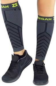Zensah Running Leg Compression Sleeves - Shin Splint, Calf Compression Sleeve Men and Women, Gifts for Runners