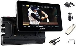 Lilliput HT5S 5.5” Camera Monitor Urtra Bright 2000 NITS HDMI 2.0 Touch Screen 1920 * 1080 3G-SDI Sunlight Readable 3D LUT LANC Cable Field Monitor with Power Adapter