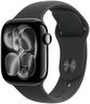 Apple Watch Series 11 [GPS 42mm] Smartwatch with Jet Black Aluminum Case with Black Sport Band - S/M. Sleep Score, Fitness Tracker, Health Monitoring, Always-On Display, Water Resistant