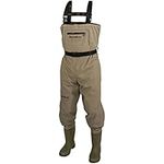 Snowbee Fishing Wader's Ranger Breathable Chest, Olive, Cleated-10FB