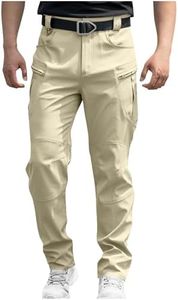 Febteebou Cargo Pants for Men Lightweight Tactical Hiking Pants Stretch Waterproof Quick Dry Work Trousers with Multi Pockets