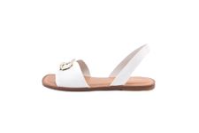 ALDO Women's Swank Flat Sandal, White, 9