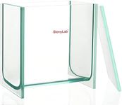 stonylab TLC Developing Tank, Heavy Duty Borosilicate Glass Square Chromatography TLC Developing Chamber with Lid for Lab Research, 3.94 x 3.94 inch