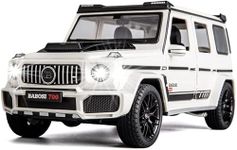 COCOBLINC 1 24 Mercedes-Benz G63 Model Car Sports Car Exclusive Alloy Metal Pull Back Die-Cast Car Diecast Metal Pullback Toy Car with Openable Doors & Light Music Toys for Kids - White
