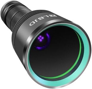 LBJD Black Light Flashlight, 365NM Rechargeable Filtered UV Flashlights with High Power Battery for pet Urine Detection, Resin Curing, Scorpions, Rocks Hunting, Car Leaks