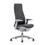 Haworth Fern Ergonomic Office Chair – Stylish and Innovative Desk Chair with Digital Knit Finish - with Lumbar Support (Heathered Grey)