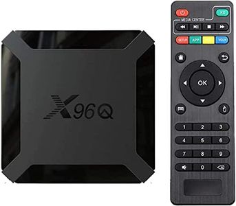 La Tag X96Q Android 10 Smart TV Box Quad-Core CPU 2GB RAM 16GB ROM Fast Speed Smart Media Player Supports 4K with Dual 2.4G WiFi 100M Ethernet Smart TV Box