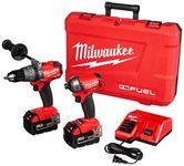 Milwaukee 2899-22 M18 Fuel 2-Tool Combo Kit (Surge Hydraulic Driver + Hammer Drill)