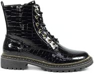 Lunar Regan Womens Black Ankle Boot - Size 4 UK - Black