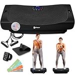 LifePro Rumblex 4D Pro Vibration Plate Exercise Machine-Whole Body Vibration Plate Machine-Home Workout Equipment for Weight Loss, Toning & Wellness-Vibration Platform with Bands, Strap & Accessories