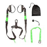 Joyfit - Suspension Training Strap with Door Anchor, Adjustable Buckles, Grip Handles, Carry Bag, for Resistance, Gym, Home, Workout, Legs, Arms, Knee, Chest Exercises for Men and Women