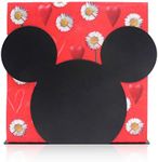 Finex Mickey Mouse Head Stainless Steel Napkin Holder Stand for kitchen table party (Black)