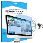 FiiMoo 21.5" Computer Anti Blue Light Screen Protector, Anti Glare Filter Film Eye Protection Blue Light Blocking Screen Protector for Desktop Monitor 21.5 Inch (2 Pack)